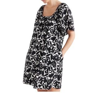 Free Assembly Women Summer Dress Size XL Black White Cotton